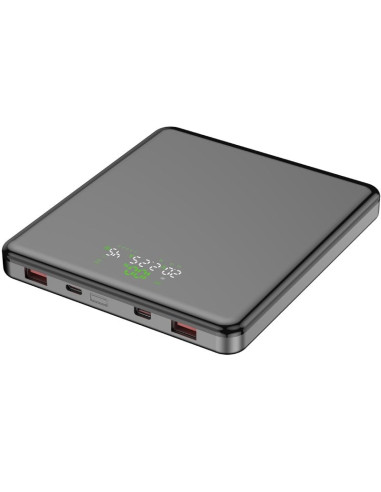 Powerbank 20000mAh Leotec LEPOW100W20G/ 100W/ Gris/ Incluye Cable USB Tipo-C