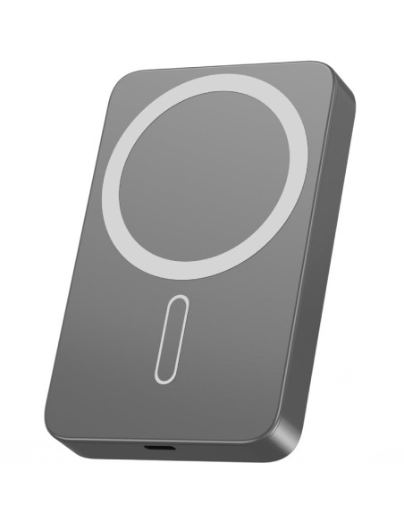 Powerbank 10000mAh Leotec LEPOWW20W10G/ 20W/ Wireless/ Gris/ Incluye Cable USB Tipo-C