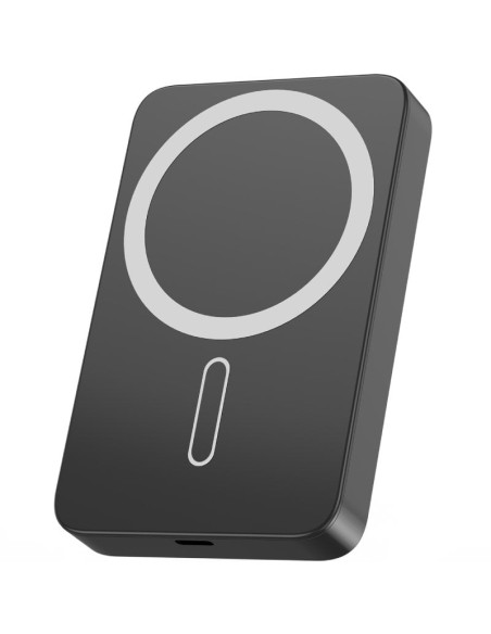 Powerbank 10000mAh Leotec LEPOWW20W10K/ 20W/ Wireless/ Negra/ Incluye Cable USB Tipo-C