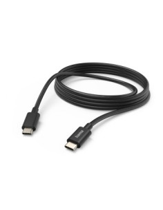 Hama Cable USB-C - Longitud 1m - USB-C a USB-C - 480 Mbit/s - 60W - Color Negro