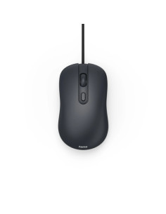 Hama Cm-200 Raton Optico 2000dpi - Cable 180cm - 4 Botones - Silencioso - Uso Ambidiestro - 5.8x3.5x10.3cm - Color Negro