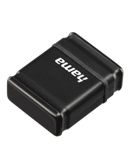 Hama Smartly Memoria Pendrive USB 2.0 con Tapa - 32GB de Capacidad - 10Mb/s de Transferencia - 21x15x6.5mm - Color Negro