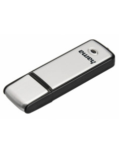 Hama Fancy Memoria Pendrive USB 2.0 con Tapa - 16GB de Capacidad - 10Mb/s de Transferencia - Aluminio Cepillado - 20x68x8mm - Co