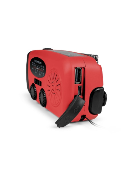 Thomson RT260 Radio - Linterna de Emergencia - Funcion Powerbank -  Color Rojo