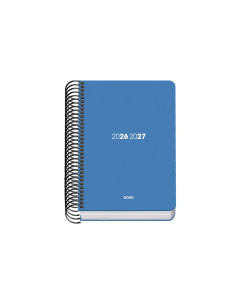 Agenda espiral escolar dohe basic a5 tapa polipropileno 26-27 semana vista element azul