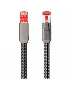 Cable de Red RJ45 SFTP Vention IKMHF Cat.8/ Gaming/ 1m/ Gris