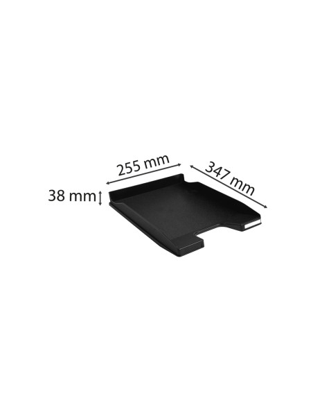 Bandeja sobremesa plastico exacompta midi combo color negro 346x255x65 mm