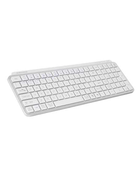 Mars Gaming MK-SILENKEYS Teclado Completo Inalambrico - Bluetooth - Disposicion QWERTY ES - 720mAh - Teclas Silenciosas de Perfi