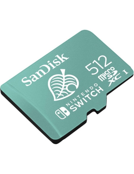 Tarjeta de Memoria SanDisk Nintendo Switch 512GB microSD XC UHS-I/ Clase 10/ 100MBs