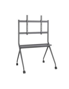 Aisens Soporte de Suelo Pro para Pantallas Interactivas/TV de 50 a 86"" - Bandeja Multiusos - Peso Max. 120kg - Color Negro