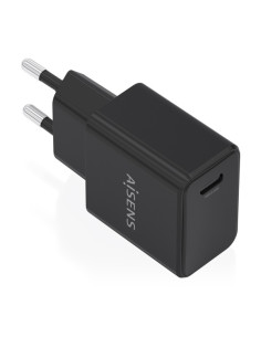 Aisens Cargador Gan 20W - 1xUSB-C PD3.0 - Color Negro
