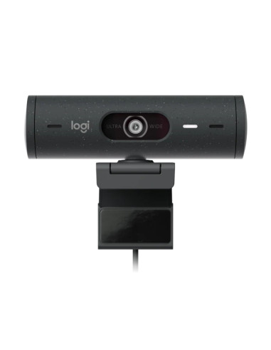 Logitech Brio 505 Webcam - 1080P - Zom Digital 4X - Enfoque Automatico - Microfono Estero - Negro