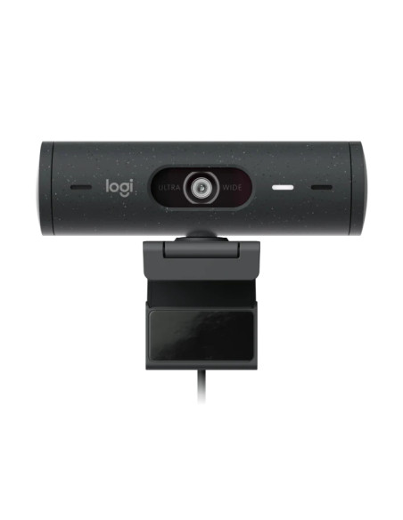 Logitech Brio 505 Webcam - 1080P - Zom Digital 4X - Enfoque Automatico - Microfono Estero - Negro