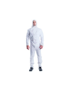 Buzo de trabajo safetop skingard-weld categoria 3 color blanco talla l