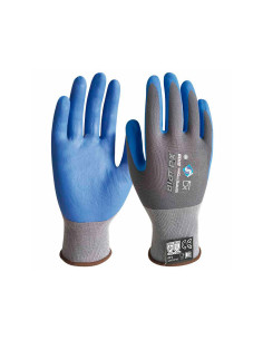 Guantes de nitrilo safetop biatex alimentario y anticalorico color azul talla 8