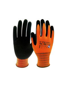 Guantes de latex safetop flexilatex dorso aireado sanitized talla 8