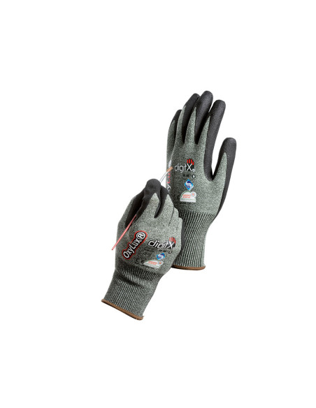Guantes de nitrilo y nylon safetop oxylux satinado talla 10