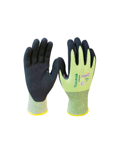 Guantes de nitrilo safetop tornolux-f anticorte tdm nivel f con refuerzo talla 9