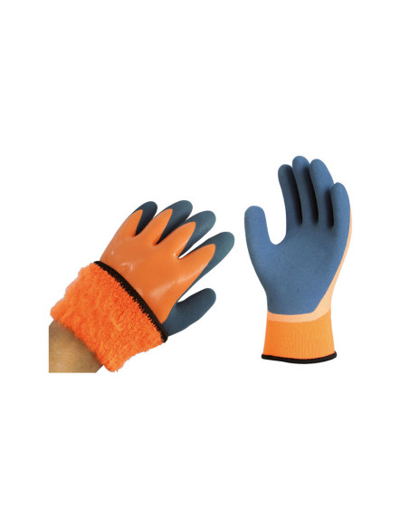 Guantes de latex safetop thermofoam impermeable forro antifrio talla 9