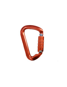 Mosqueton safetop trilock 22 mm aluminio con triple cierre 30 kn
