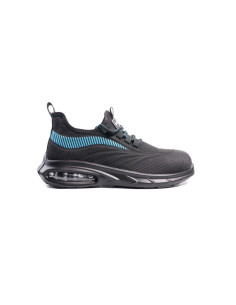 Zapatos de seguridad safetop combio sport tejido poliester 3d suela pu bidensidad 1p talla 39 color negro/azul