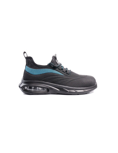 Zapatos de seguridad safetop combio sport tejido poliester 3d suela pu bidensidad 1p talla 42 color negro/azul