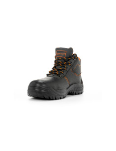 Bota de seguridad safetop eurio cuero grabado suela de acero antiperforacion s3 sr talla 46 color negro 2