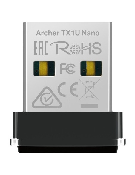 TP-Link Archer TX1U Nano Adaptador USB a WiFi 6 - Velocidad 287Mbps - Seguridad Avanzada - Color Negro