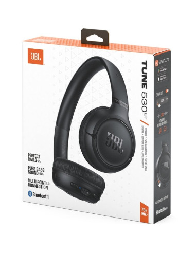 Auriculares Inalámbricos JBL Tune 530BT/ con Micrófono/ Bluetooth/ Negros