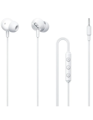 Vention Echo Lite Auriculares Intraurales con Cable de 1.2m - Jack 3.5mm - Microfono Integrado - Altavoz de 12mm - Color Blanco