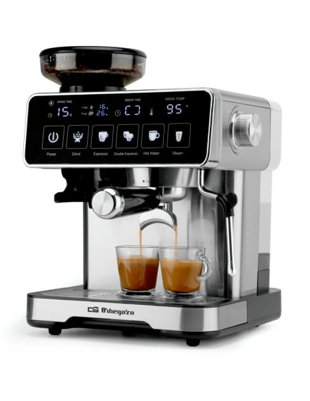 Cafetera Expreso Orbegozo EX 8000/ 1250W/ 20 Bares