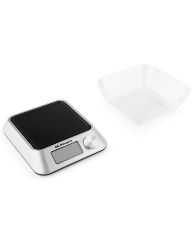 Báscula de Cocina Electrónica Orbegozo PC 1030 A/ hasta 5kg/ Plata