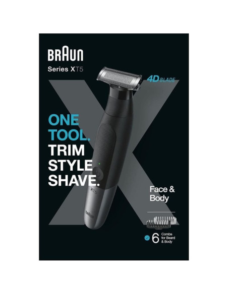 Afeitadora Braun Wet and Dry Serie X XT5200/ con Batería/ 6 Accesorios