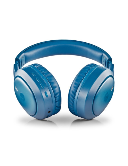 NGS Artica Tempest Auriculares Bluetooth 6.0 - Bateria Extraible - Plegable - Autonomia hasta 80h - Color Azul