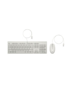 HP 225 Combo Teclado y Raton USB G2 - Tecla Copilot - Patas Ajustables - Raton Optico 1200 DPI - Plug & Play - Facil de Limpiar