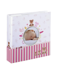 Hama Moni Album de Fotos - Capacidad para 200 Fotos 10x15cm - Insercion Lateral - Tapa Plastificada - 22.5x22cm - Multicolor