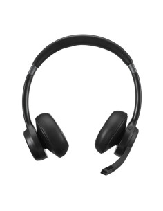Hama BT700 Auriculares con Microfono Omnidireccional Flexible - Bluetooth - Diadema Ajustable - Rango 10m - Carga por USB-C - Co