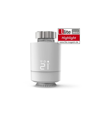 Hama Termostato de Radiador Inteligente - WLAN - Temperatura Regulable - Compatible con Asistente de Voz - Control con App - Col