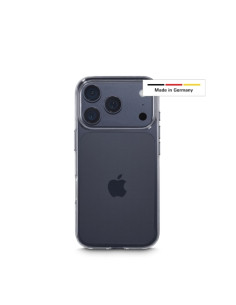 Hama Always Clear Funda para iPhone 17 Pro - Antideslizante - Especial Antiamarilleo - Poliuretano Termoplastico - Bordes Elevad