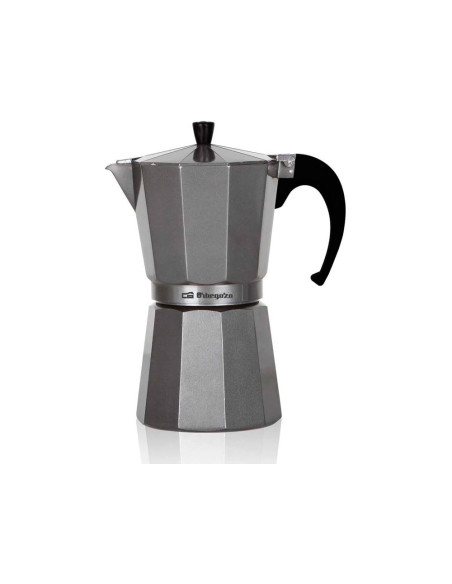 Cafetera italiana orbegozo aluminio 6 tazas apta para todo tipo de cocinas