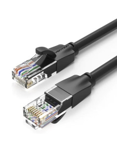 Cable de Red RJ45 UTP Vention IBEBY Cat.6/ 30cm/ Negro