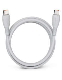 Cable USB 2.0 Tipo-C Vention TRWHF/ USB Tipo-C Macho - USB Tipo-C Macho/ Hasta 100W/ 480Mbps/ 1m/ Gris