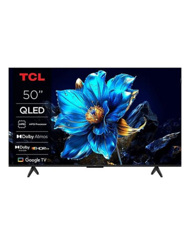 TCL 50T69C Televisor Smart TV 50"" QLED UltraHD 4K HDR - Google TV - WiFi, HDMI, USB 3.0, Ethernet, Bluetooth - VESA 200x200mm