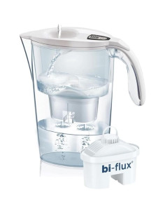 Pack Jarra Filtrante Laica Stream/ 2.3L/ Blanca/ Jarra + 1 Filtro BI-FLUX