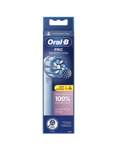 Cabezal de Recambio para Cepillo Oral-B Pro Sensitive/ Pack 4 uds