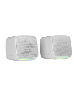 Mars Gaming MS-PRO Altavoz Compacto de 10W - Alimentacion USB - Luces RGB - Jack 3.5mm - Cable de 80cm - Color Blanco