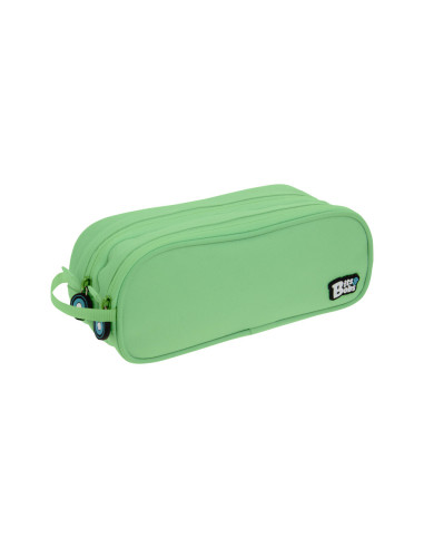 Estuche portatodo grafoplas bits&bobs doble color verde menta 245x95 mm