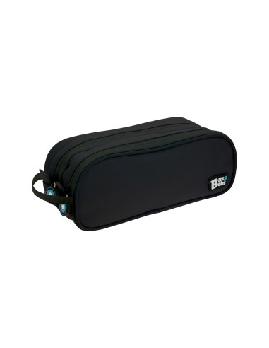 Estuche portatodo grafoplas bits&bobs doble color negro 245x95 mm