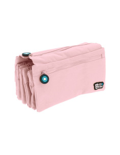 Estuche portatodo grafoplas bits&bobs cuadruple color rosa claro 230x120 mm