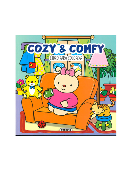 Cuaderno de colorear susaeta 2 cozy&comfy 48 paginas 24,2x24,2 cm